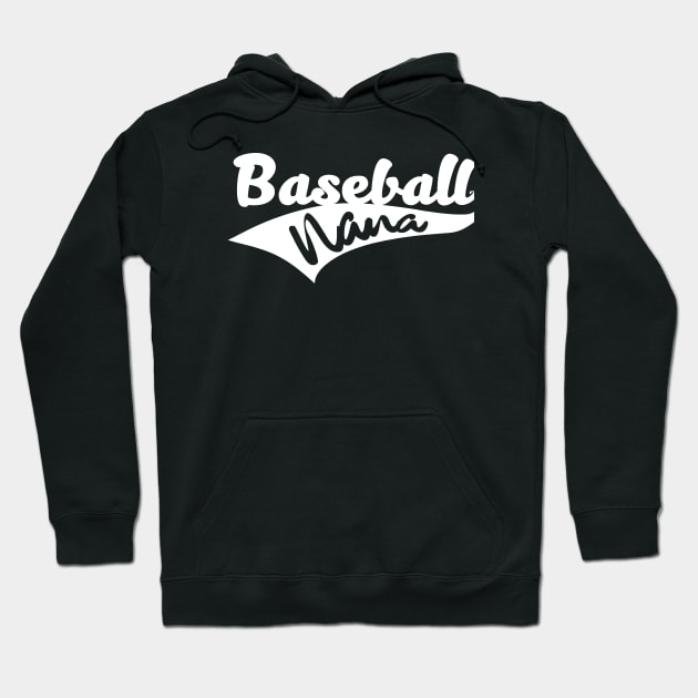 'Baseball Nana' Adorable Baseball Grandmother Gift Hoodie by ourwackyhome